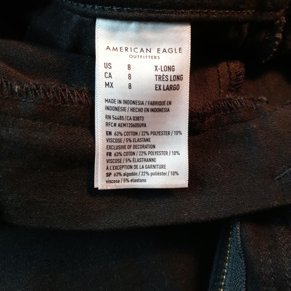 Women's American Eagle Size 8 XLong Jegging Jeans - Picture 4 of 5